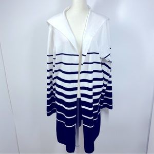 APT 9 Cardigan White  Black XL